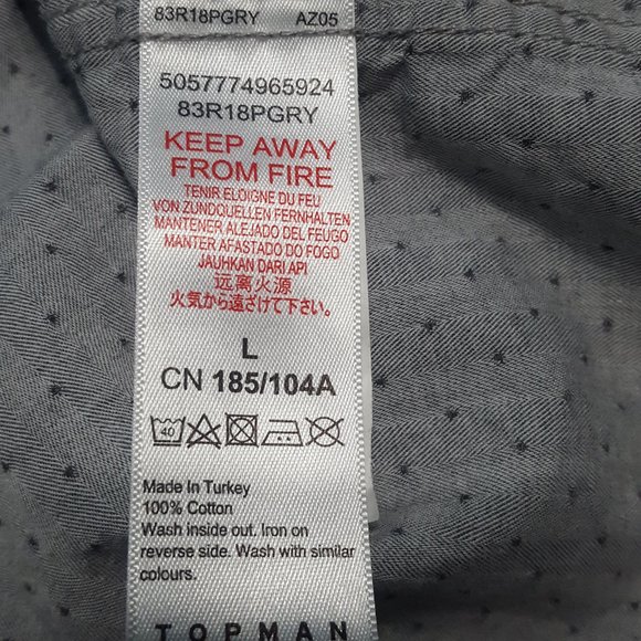 TOPMAN Men's Button Down Shirt - Picture 5 of 7